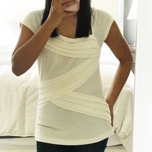 White Anthropologie Top